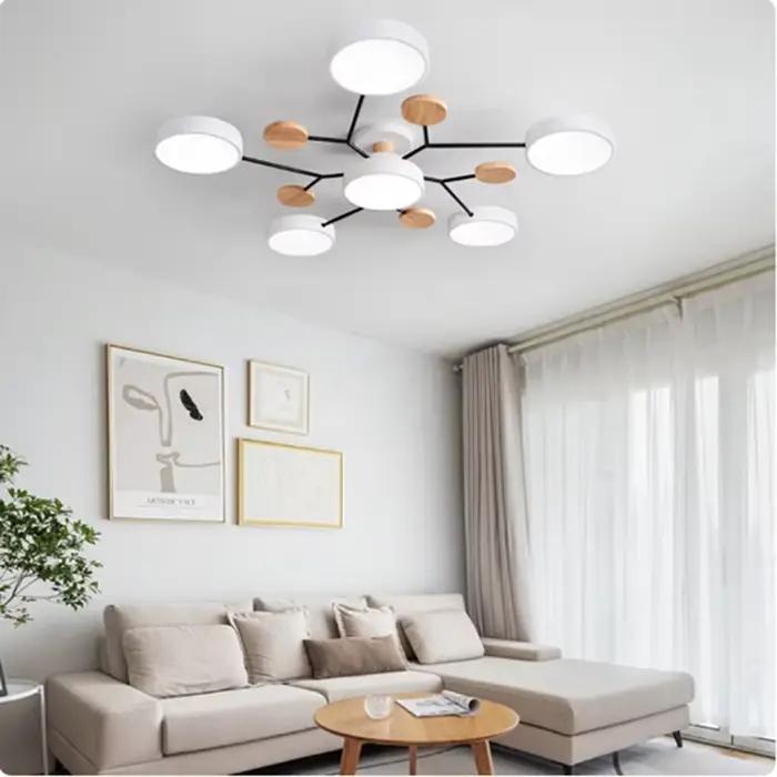 Plafonnier LED suspendu au design moderne, éclairage d'intérieur, luminaire décoratif de plafond, id