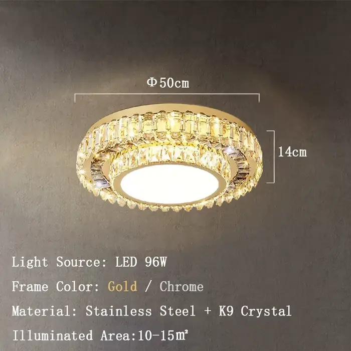 Plafonnier LED Circulaire en Clip au Design Européen Moderne, Luminaire Décoratif d'Nik, Idéal pour 