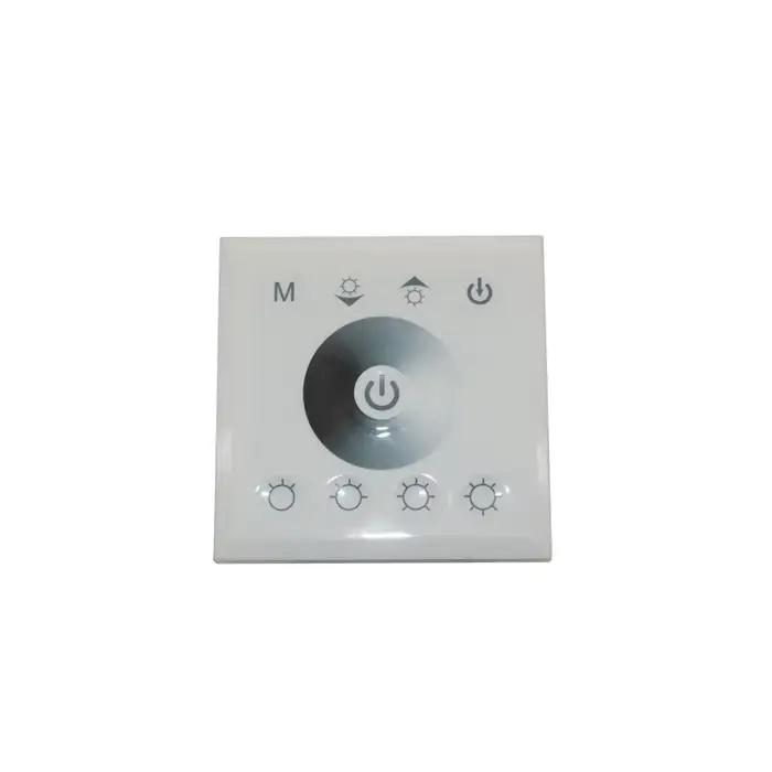 DC12V-24V couleur unique/RGB/RGBW panneau tactile mural contrôleur panneau de verre variateur contrô