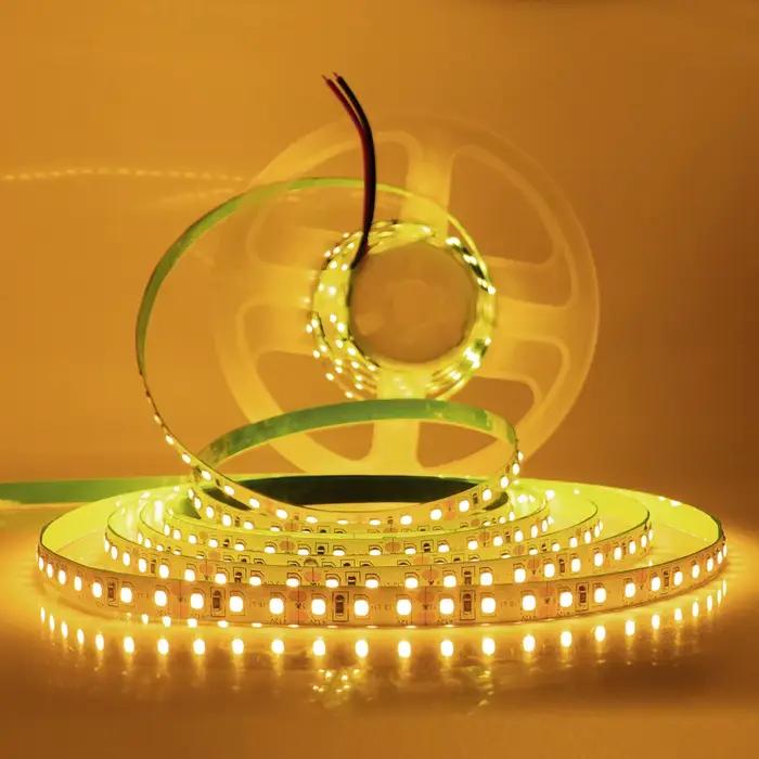 Bande lumineuse LED SMD2835 12V 24V 5M, lampe à ruban flexible, haute luminosité, 120 180 240LEDs/m,