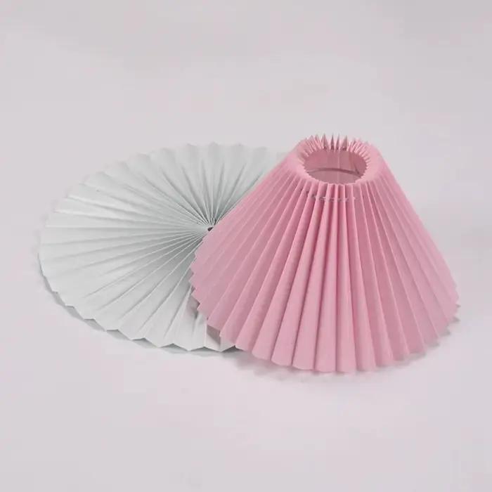 Couvercle de lustre plissé en tissu lavable, couverture de gril, décor de plafond moderne, lampe de 