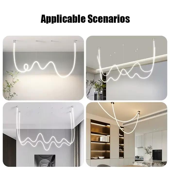 Bande lumineuse ronde en Gel de silice, Luminescence 360, Flexible, étanche Ip67, Tube de corde néon