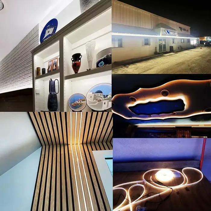 Bande lumineuse LED COB RA90, 1M-30M, 220V, Super brillante, 288 diodes/m, lampe extérieure Flexible