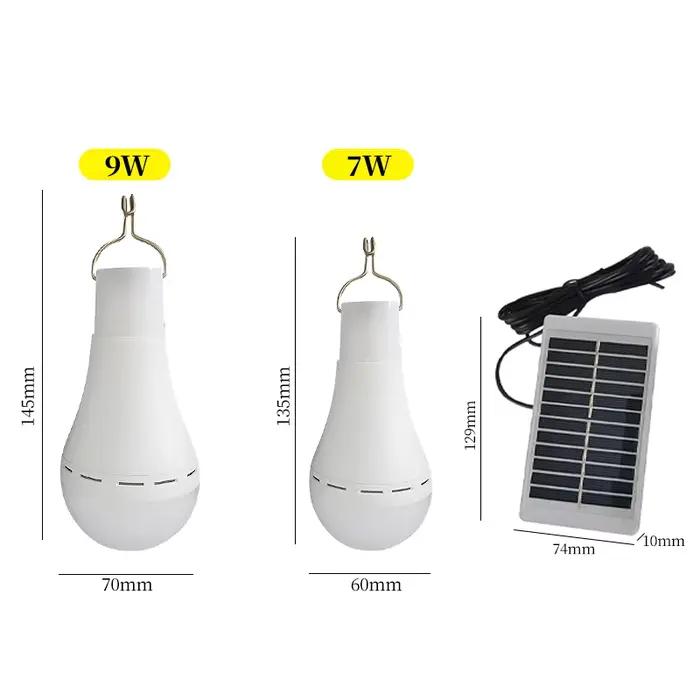 Suspension lumière solaire IP68 étanche USB chargé lumière du soleil d'urgence alimenté lampe extéri