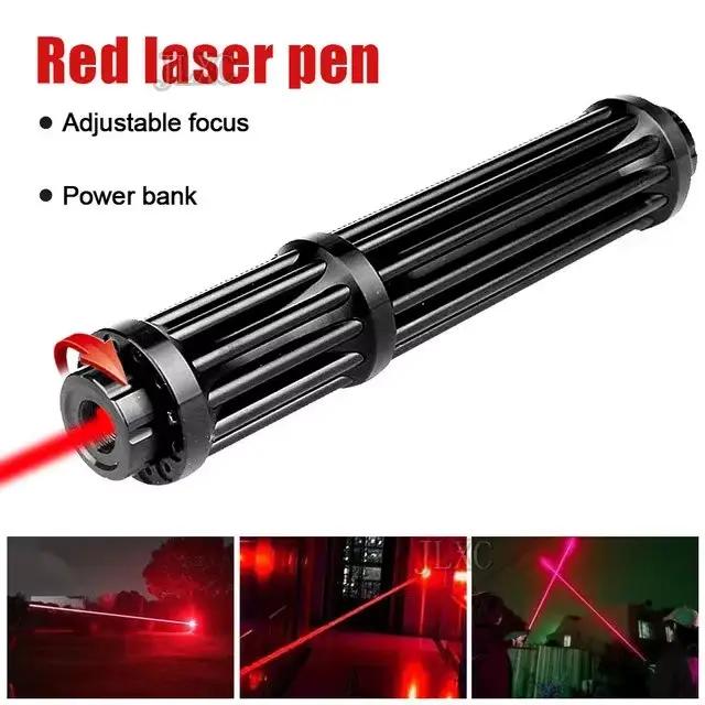 Lampe torche laser puissante 017Green, stylo pointeur tactique, laser puissant avec mise au point ré