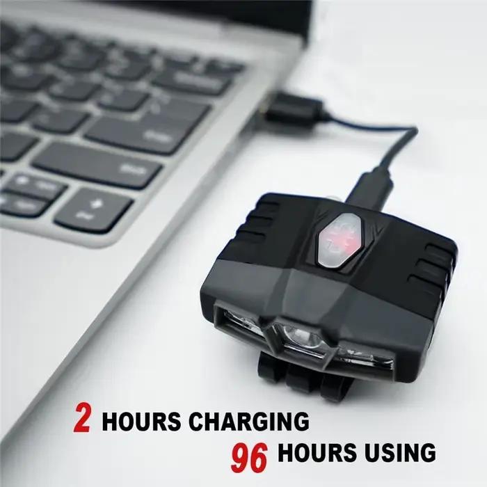 Mini lampe frontale Rechargeable Ultra lumineuse Cree LED Clip sur casquette lumière étanche chapeau