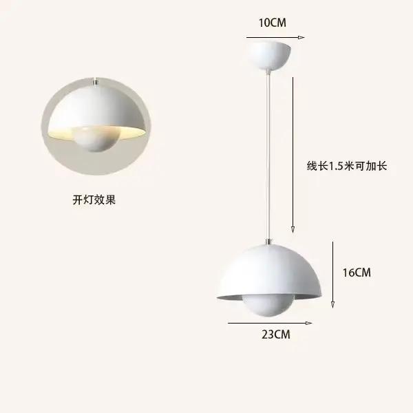 23 cm lustre créatif chambre étude Restaurant lampes suspendues lampe décorative multicolore en opti