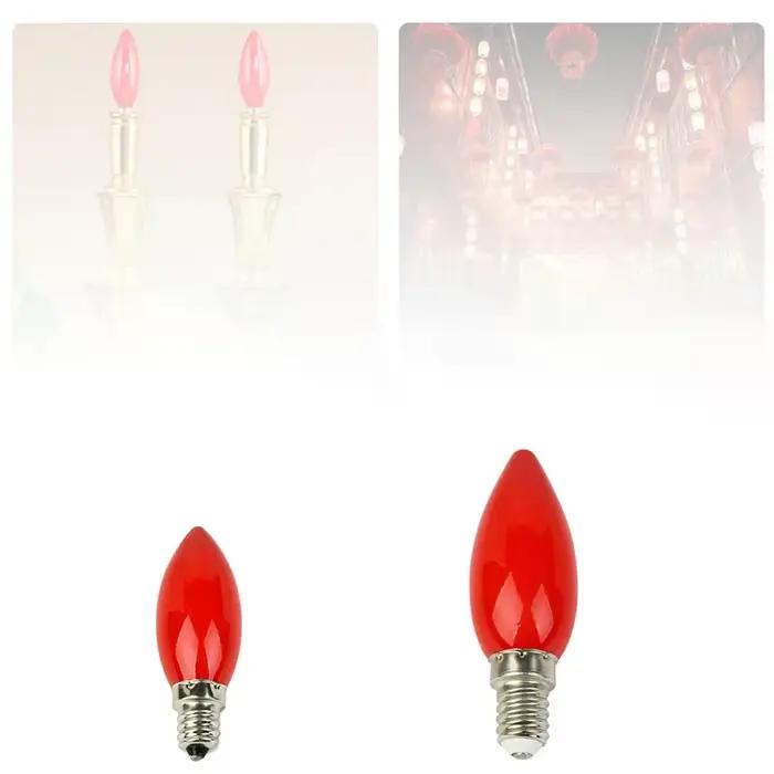 Ampoule d'autel LED E12/E14, bougie rouge, lampe de bouddha, lampe décorative en perles de bouddha
