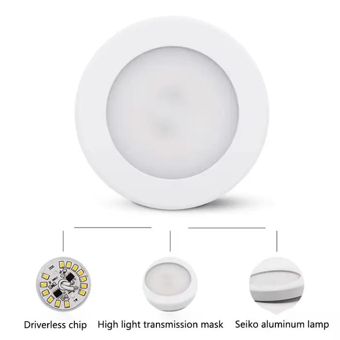 LED Downlight Mini monté en Surface 220V 240V 5W 7W panneau rond Spot Ultra mince éclairage intérieu