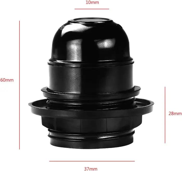 Base de lampe vintage E26, support d'ampoule bricolage, demi-dent avec adaptateur de lampe annulaire