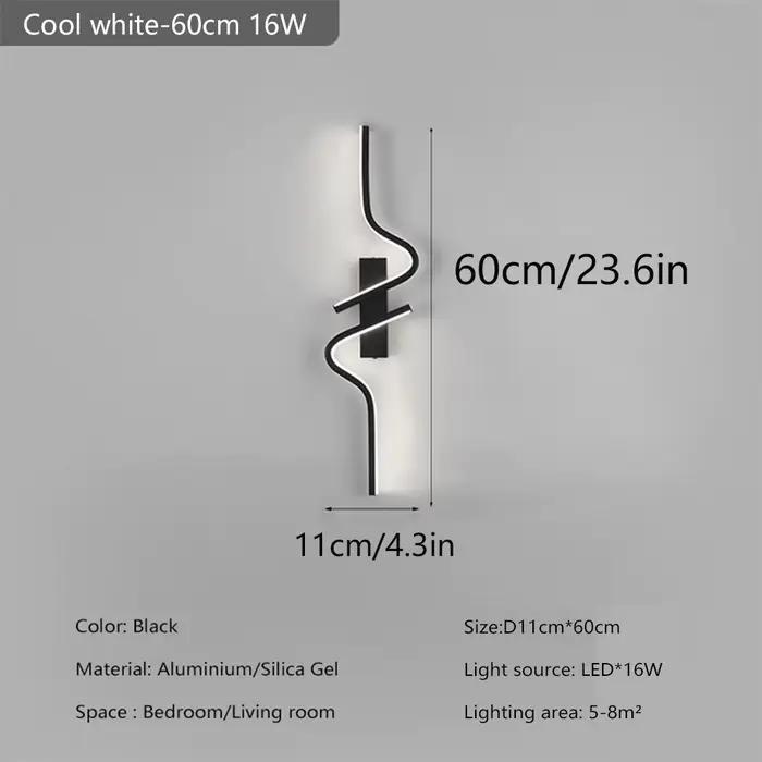 Bande minimaliste moderne mur LED lumière chambre lumières pour chevet applique murale lumière LED s
