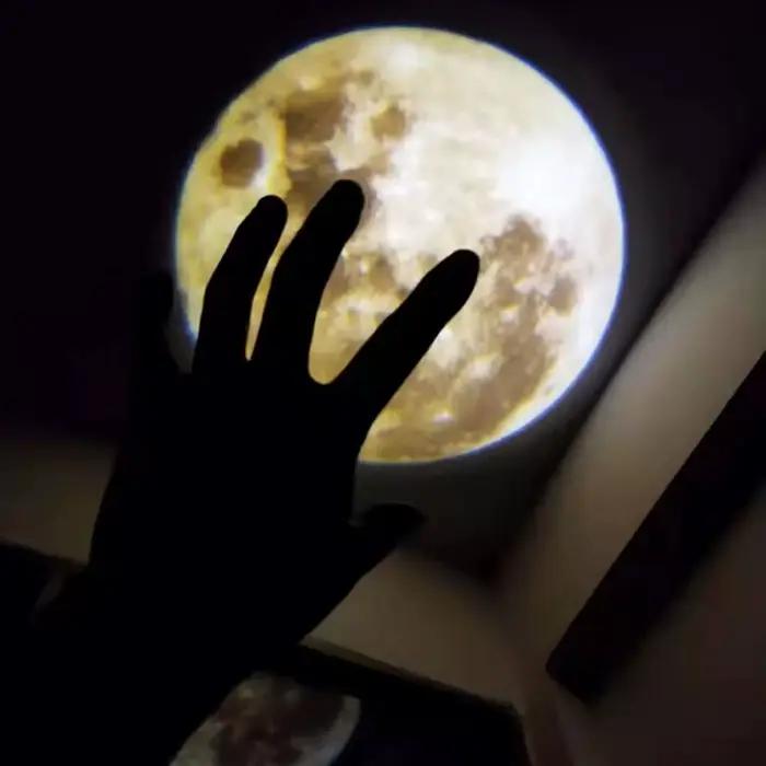 Lampe de Projection de lune, lune, terre, planète, veilleuse, lampe de Table pour chambre à coucher,