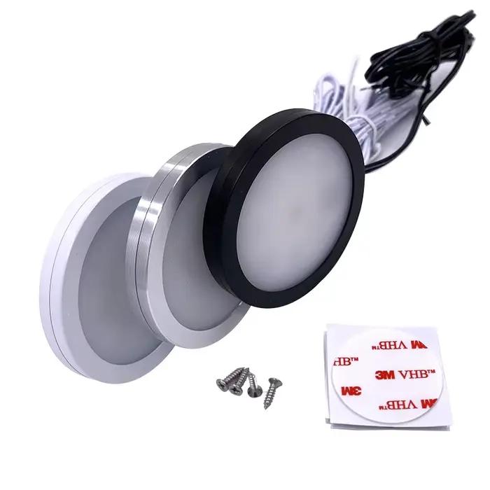 RGBW mince 3W projecteur Ultra-mince LED armoire Mini lampe 12V 24V bijoux affichage plafond intérie