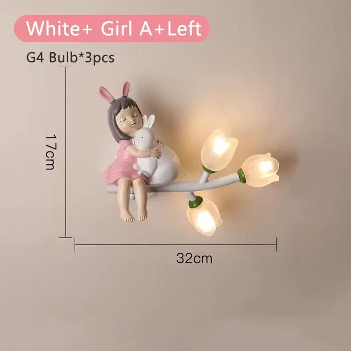 Applique Murale en Forme de Lapin pour Chambre d'Enfant, Éclairage de oral et et de Couloir, G4, LED