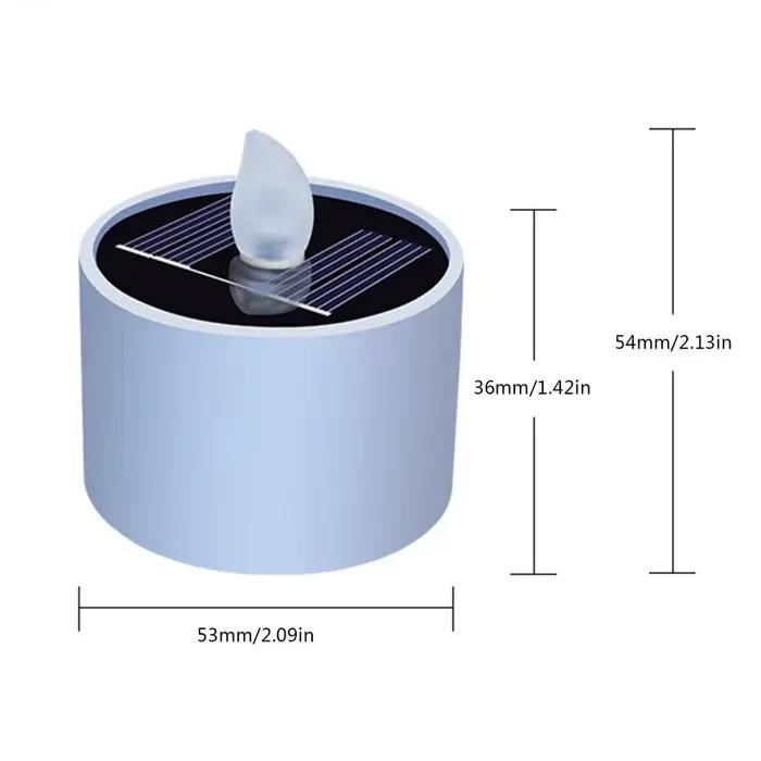 Bougies chauffe-plat solaires LED, étanches, sans flamme, rechargeables, pour fête, jardin, décorati
