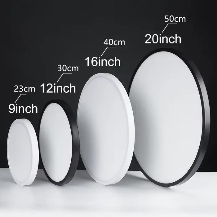 MARPOU 2 cm Ultra-mince LED plafonnier 24 W 28 W 38 W blanc chaud blanc froid blanc neutre intérieur