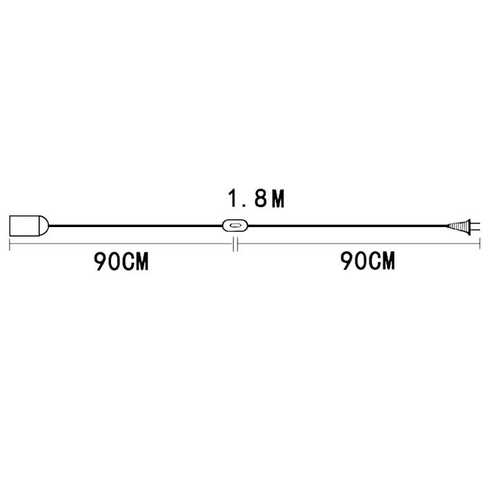 Bases de lampe E27, lampes suspendues, câble d'alimentation de 1.8m, adaptateur de prise ue/US avec 