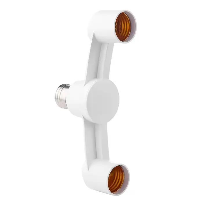 Support de lampe d'ampoule LED, répartiteur de douille de base, supports d'adaptateur, 2 en 1/3 en 1