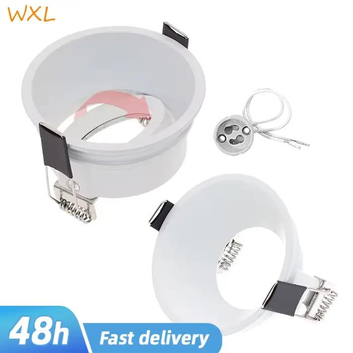 Kit de remplacement de downlight encastré rond GU10, noir MR16, montage de plafonniers, cadre GU5.3,