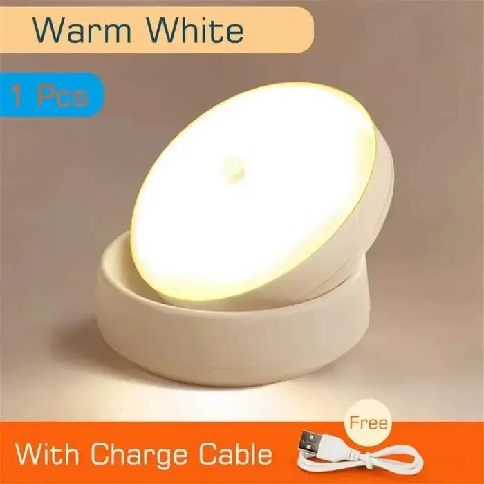 LED veilleuse USB charge intelligente Induction humaine pour armoire de chevet maison garde-robe écl