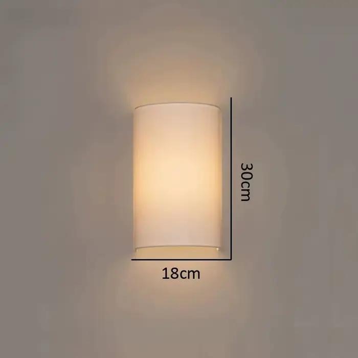 Lampe murale en lin, art minimaliste, lumière d'ambiance, design de designer, hôtel, salon, bureau, 