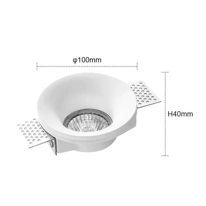Spot Lumineux LED Encastrable en pouvez-vous pse, Sans Bords, Antireflet, Éclairage d'Nik, Idéal pou