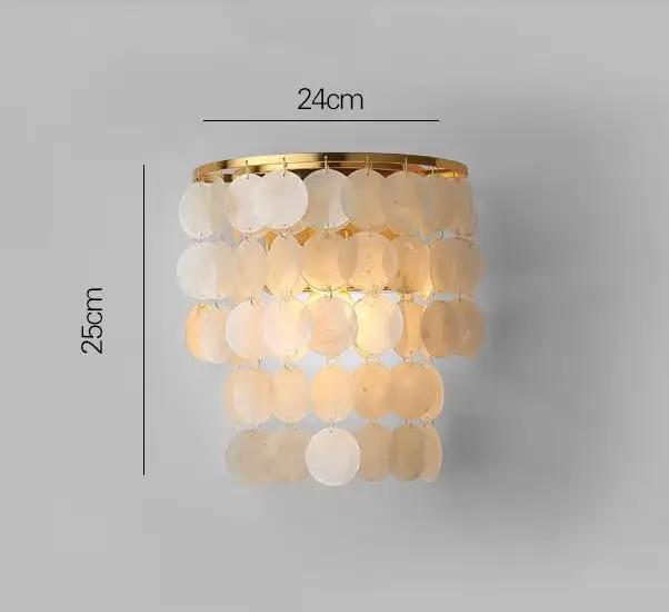Lustre de plafond en coquillage chromé doré à LED, suspension moderne, luminaires pour la maison, su