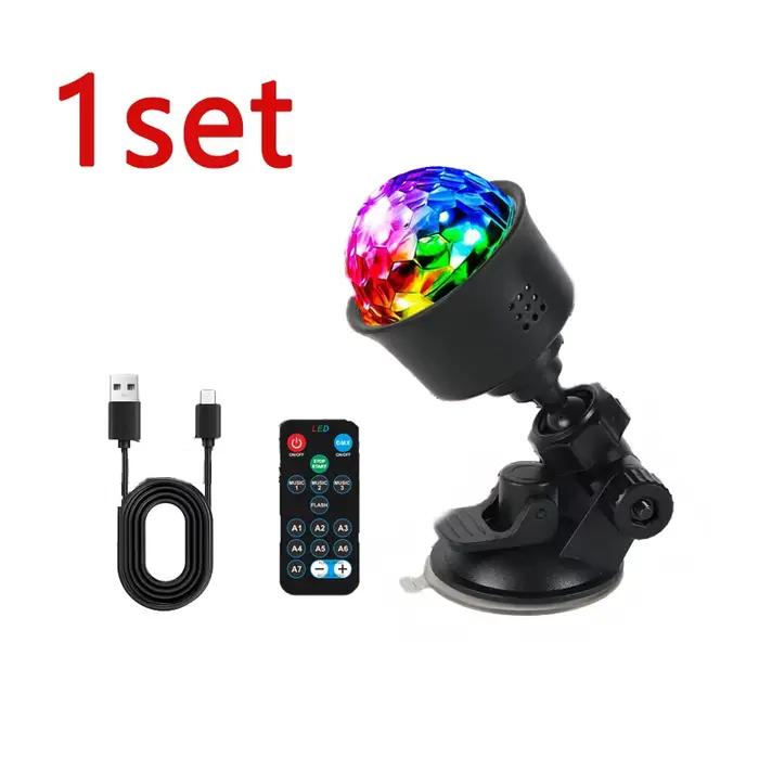 Lumière de scène LED rotative pour discothèque, boule DJ, stroboscope coloré, lumière magique pour l