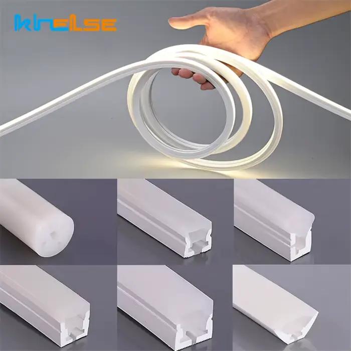 Tube de ULau néon LED, ruban de gel de pton flexible, décor linéaire étanche IP67, bande lumineuse e
