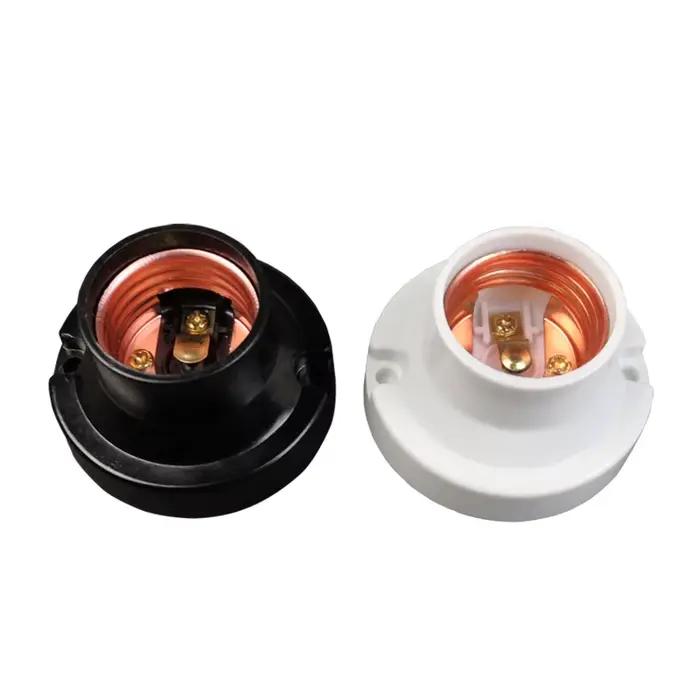 E27 vis ronde Conversion plat support de lampe à LED 6A bricolage bureau petite vis LED tête d'éclai