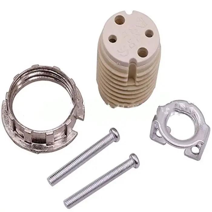 Douille en céramique lumières accessoires d'éclairage bases de lampe G9 support de lampe halogène av