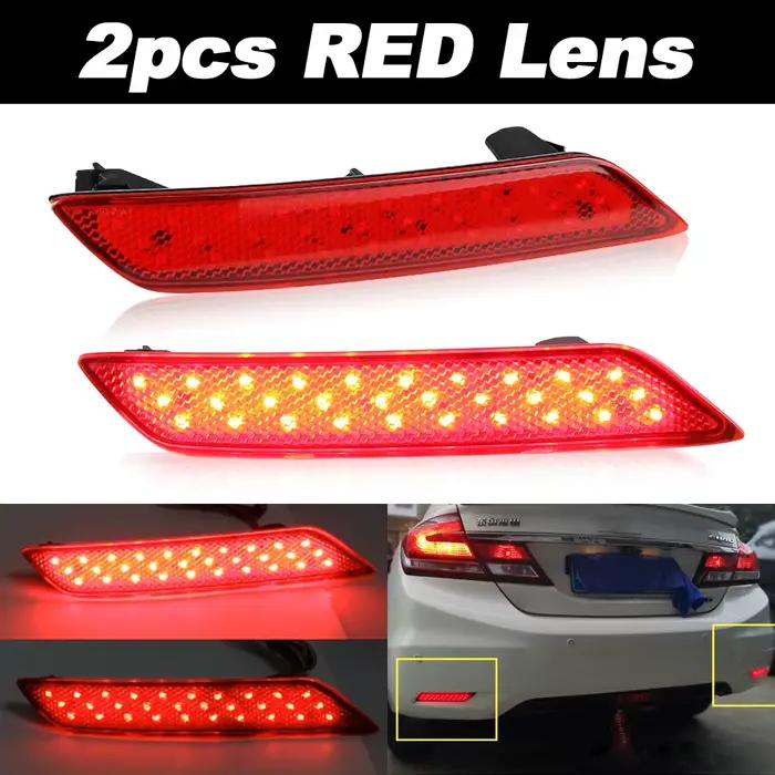 Pour 2013-2015 Honda Civic Sedan OEM: 33505TR0A51 2 pièces feux de réflecteur de pare-chocs LED, fon