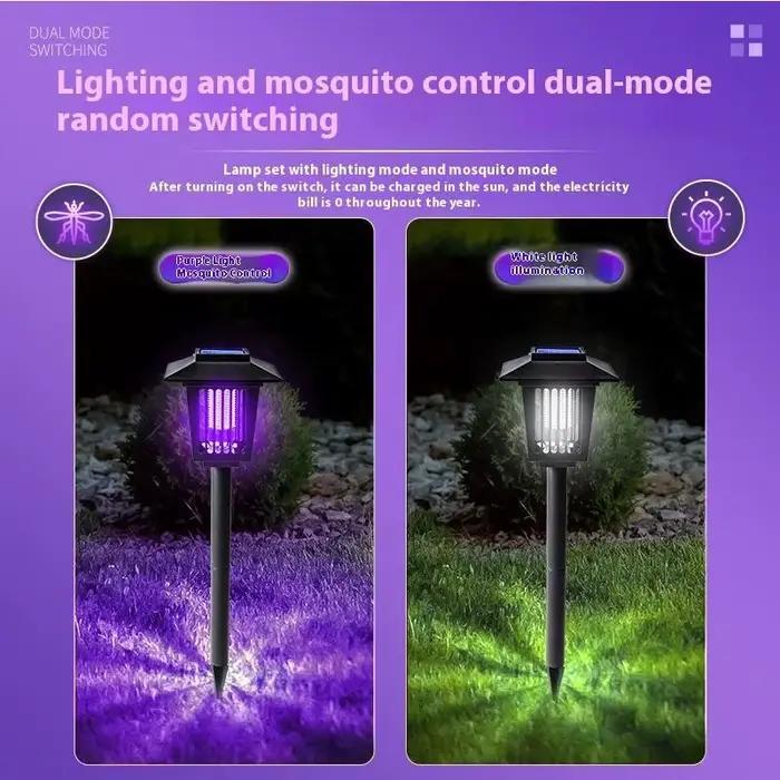 Lampe solaire anti-moustiques d'extérieur, étanche, anti-moustiques et répulsif d'éclairage, pour us
