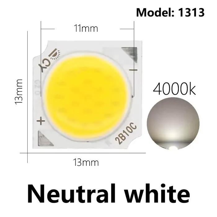 10 pièces 3W/5W/7W/10W LED COB perles de lumière LED Source puce 13mm pour ampoule LED lampe project
