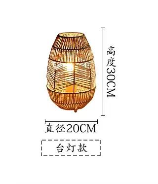Vinatge-Lampadaire LED en Rotin Fait à la Main, Luminaire Décoratif d'Nik, Idéal pour un Salon, une 