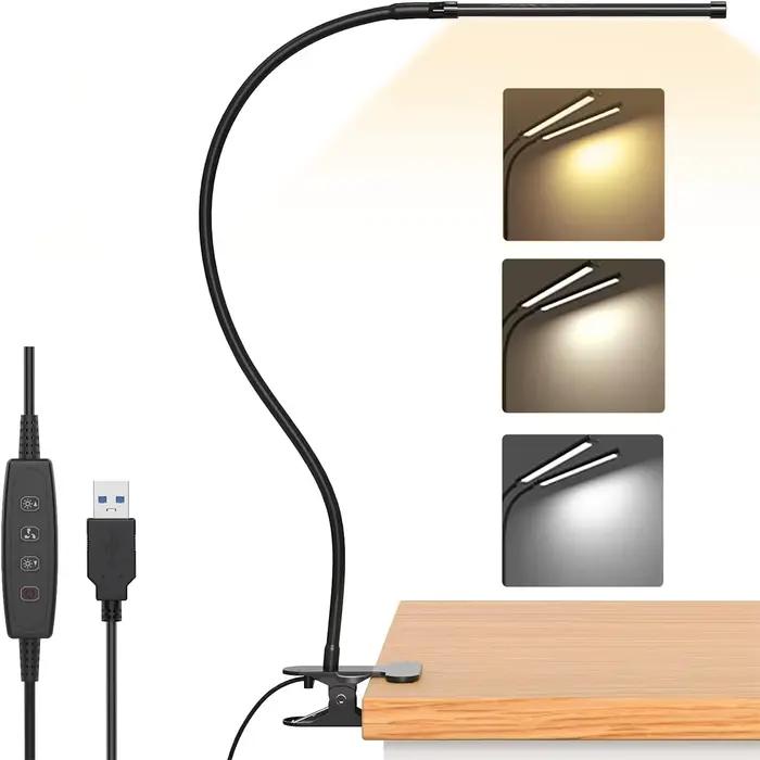 Lampes de bureau LED livre lumière USB Rechargeable lampe de lecture chaud blanc froid lumière du jo