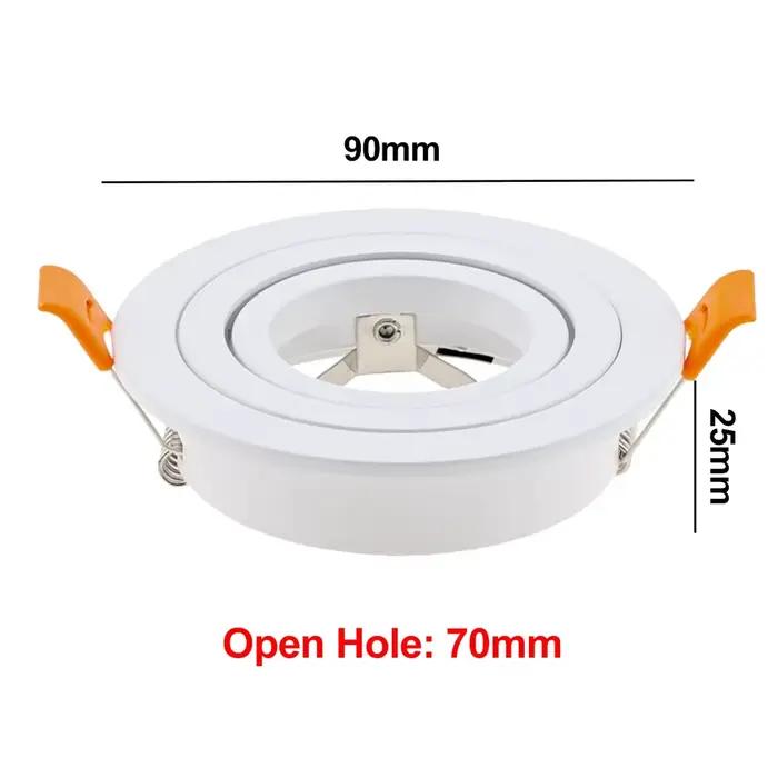 Plafonnier LED JOYINLED, spot encastré rond ou carré réglable avec douille GU10 MR16, luminaires de 