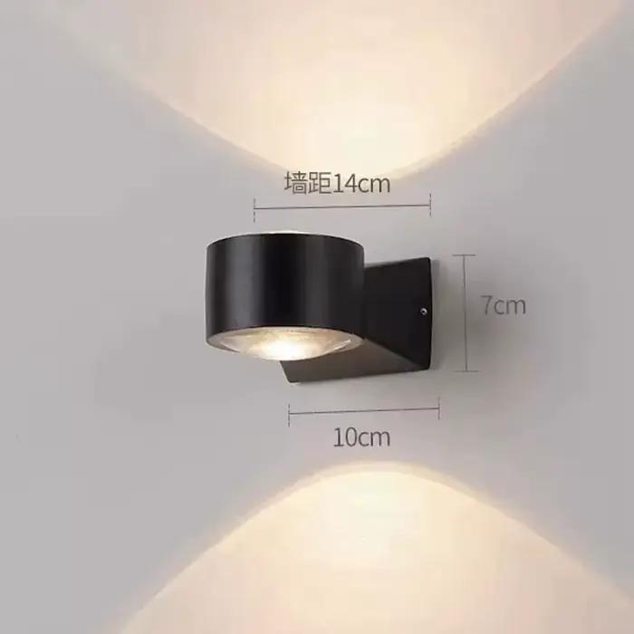Lampe murale LED haut et bas étanche IP65 applique murale intérieure en aluminium pour chambre salon