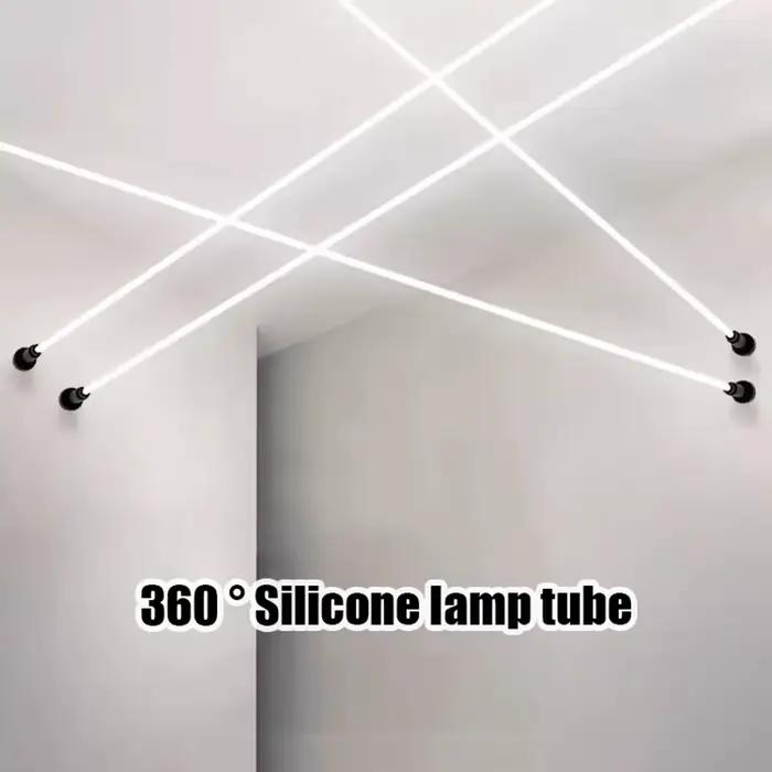 Bande lumineuse ronde en Gel de silice, Luminescence 360, Flexible, étanche Ip67, Tube de corde néon