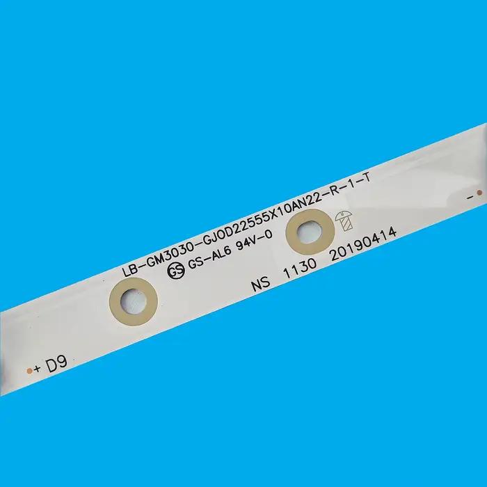 Bande de rétro-éclairage LED 5 + 5 lampes pour TV PHILIPS 55 pouces LB-GM3030-GJ0D22555X10AN22-R-1-H