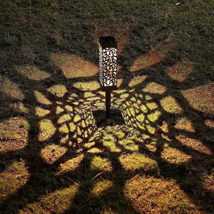 Lumière de jardin solaire étanche lampe de pelouse extérieure jardin projecteur solaire voie paysage