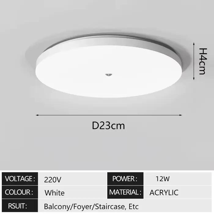 Plafonnier LED avec capteur de mouvement, détection infrarouge humaine, escalier, Garage, couloir, e