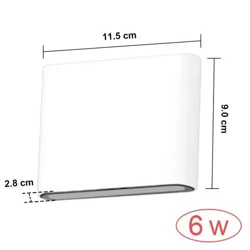 Lampe murale extérieure étanche LED, luminaires modernes minimalistes pour intérieur/extérieur, cham