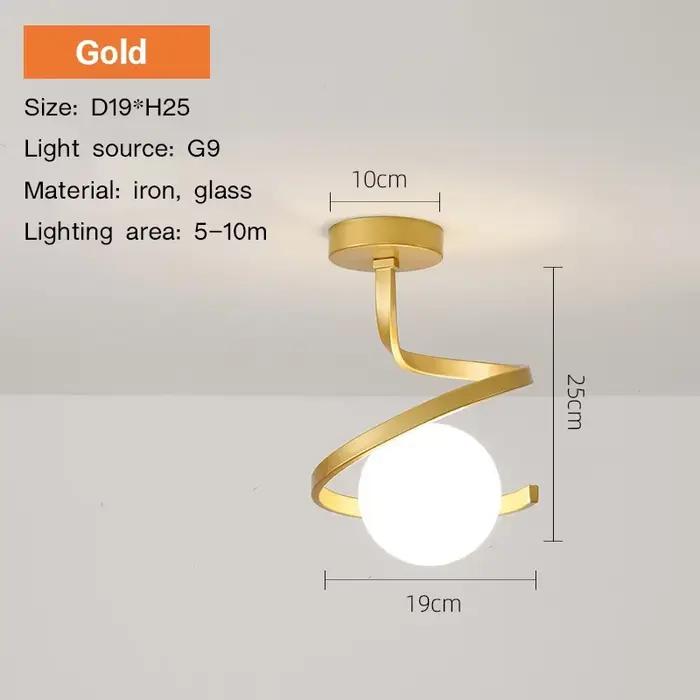 Plafond moderne à LEDs lampe pour la maison salle de bain couloir allée porche intérieur boule de ve