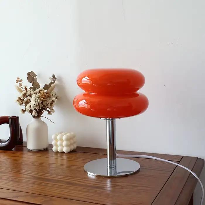Lampe de Table en verre Macaron, variateur trichromatique, lampes d'ambiance pour salon, Protection 