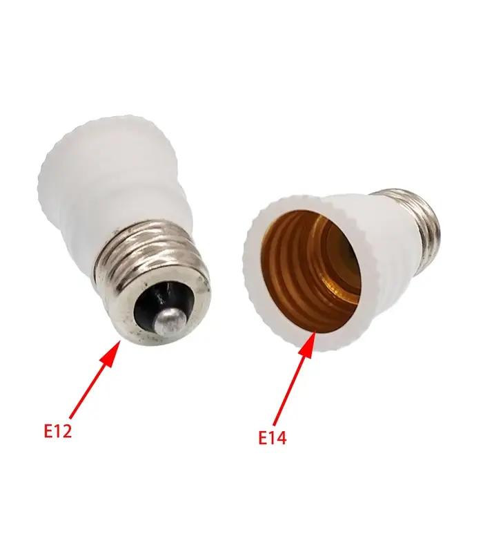 Convertisseur de support de lampe E12 à E14, adaptateur de douille de lumière à vis, norme américain