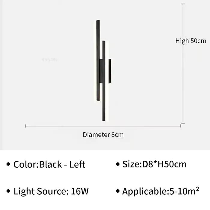 Applique murale LED moderne pour salon, escalier, chambre, couloir – Luminaire décoratif d'intérieur