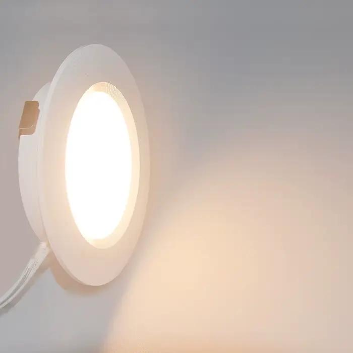 4 pièces LED Mini projecteur armoire lampe garde-robe lumière IP65 étanche 12V 5W 3W 7W plafond cach