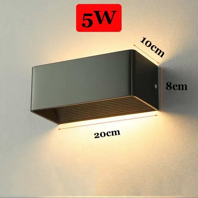 Moderne LED Applique Murale En Alliage D'aluminium Supérieur Et betérieur NikMur Carré Salon Restaur