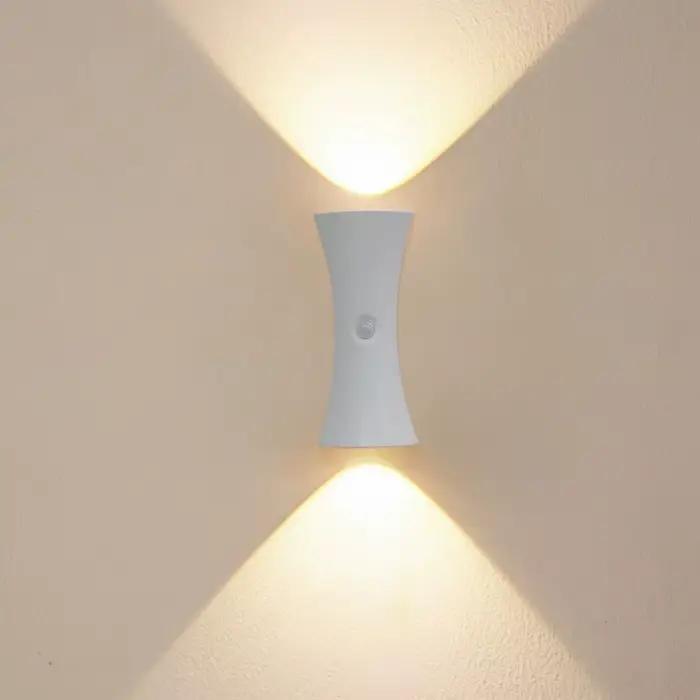 Lampe murale créative LED en forme de sablier, intensité réglable, sans fil, rechargeable, étanche, 